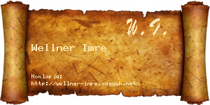 Wellner Imre névjegykártya